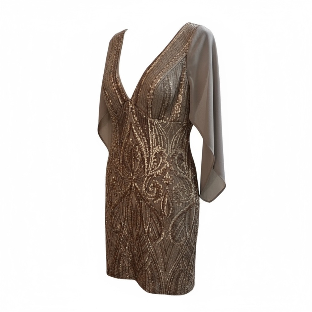 R&M Richards Petite Cream Dress